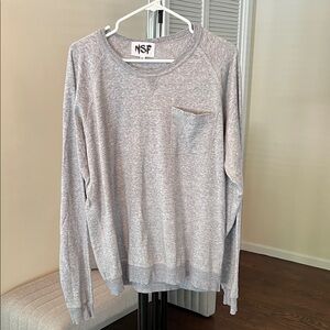 NSF Heather Gray Crewneck Top